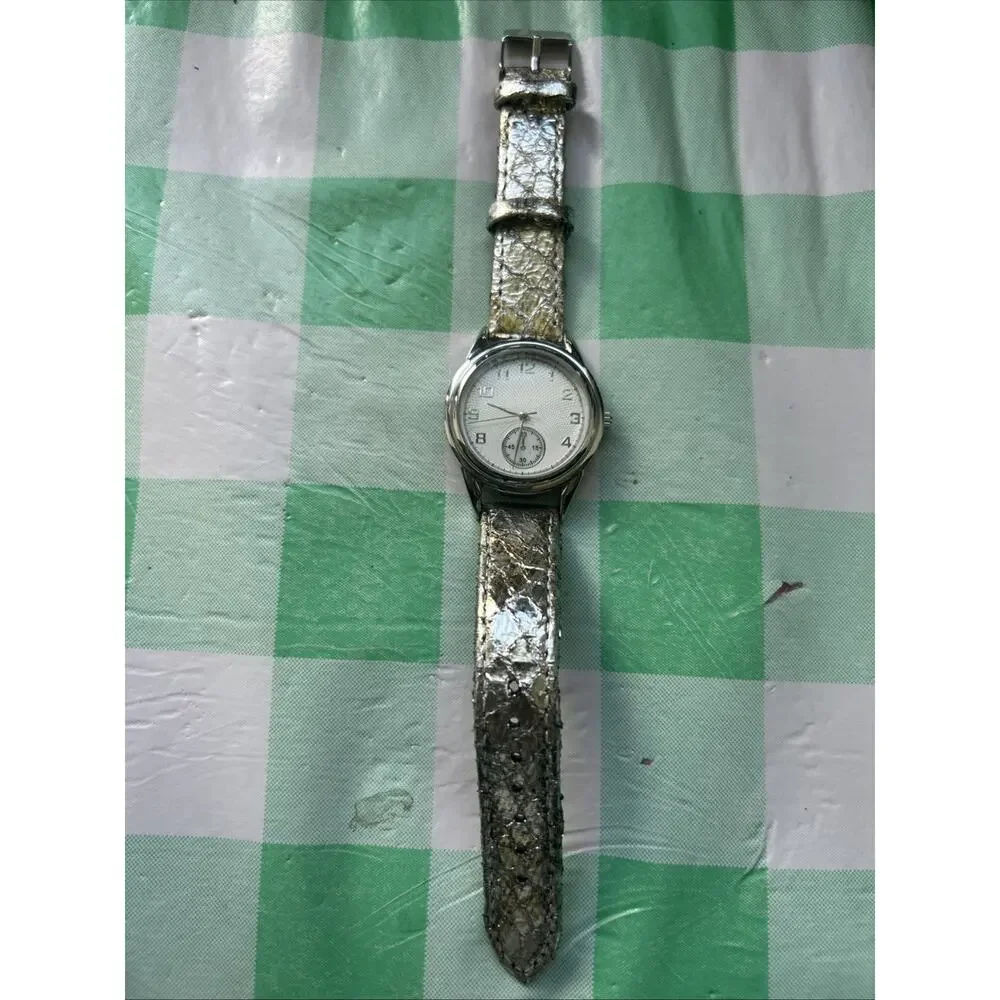 Silver Tone Case And Band Women’s Quartz Watch
